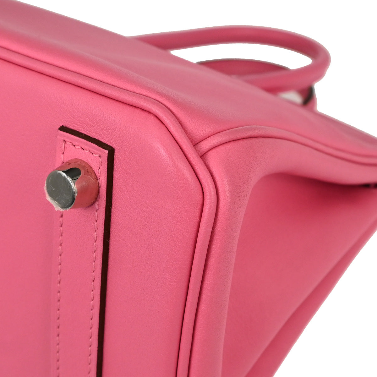 Hermes Rose Azalee Swift Birkin 25 Handbag