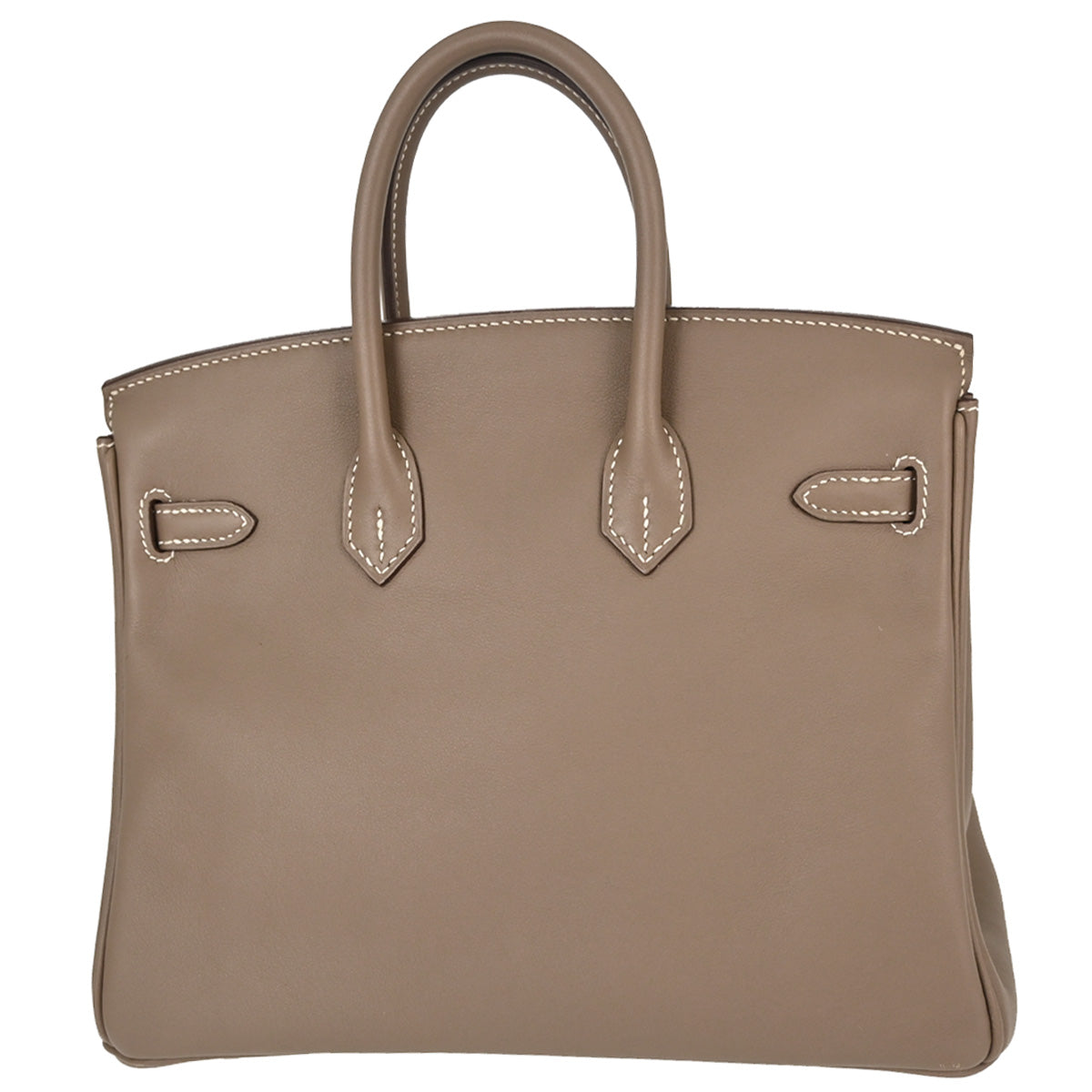 Hermes Etoupe Gray Swift Birkin 25 Handbag