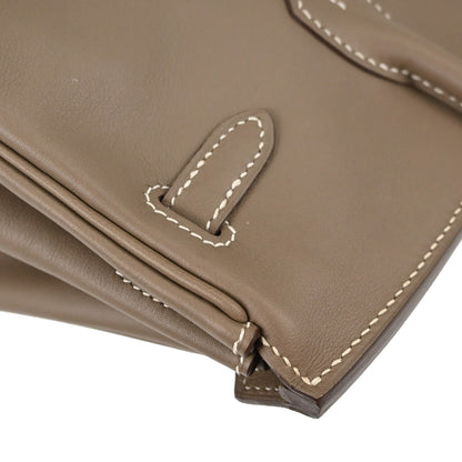 Hermes Etoupe Gray Swift Birkin 25 Handbag