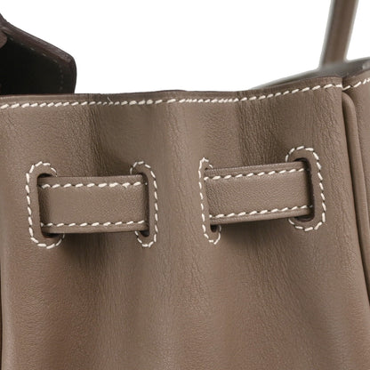 Hermes Etoupe Gray Swift Birkin 25 Handbag