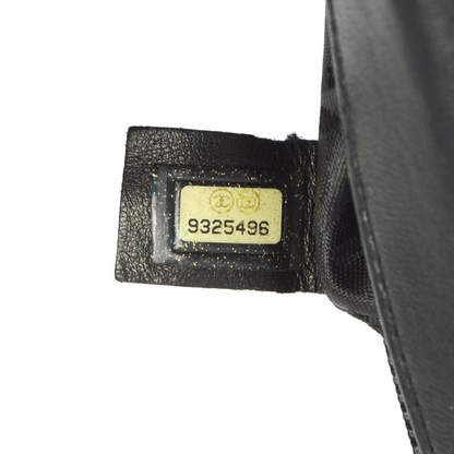 Chanel Black Satin Classic Single Flap Shoulder Bag