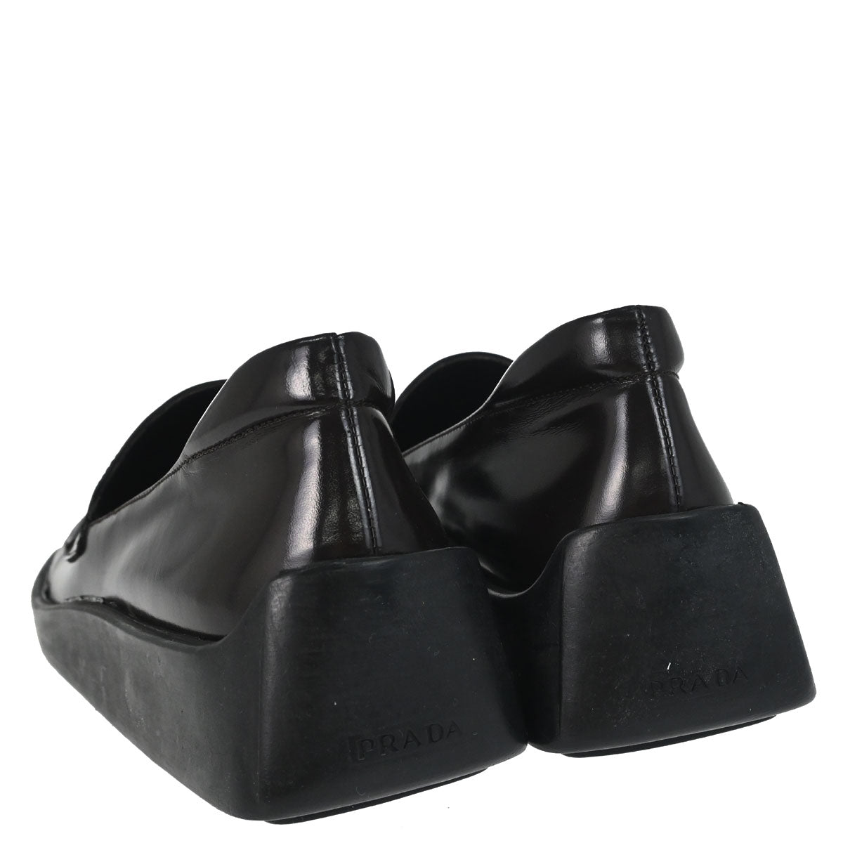 Prada * Brown Leather Loafers Shoes