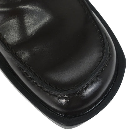 Prada * Brown Leather Loafers Shoes