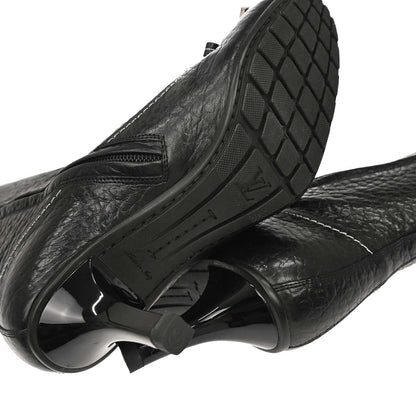 Louis Vuitton * Black Leather Boots Shoes #35 1/2