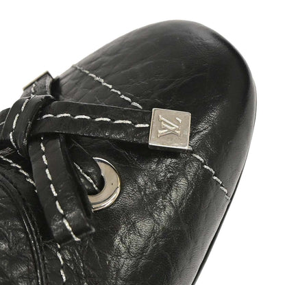 Louis Vuitton * Black Leather Boots Shoes #35 1/2