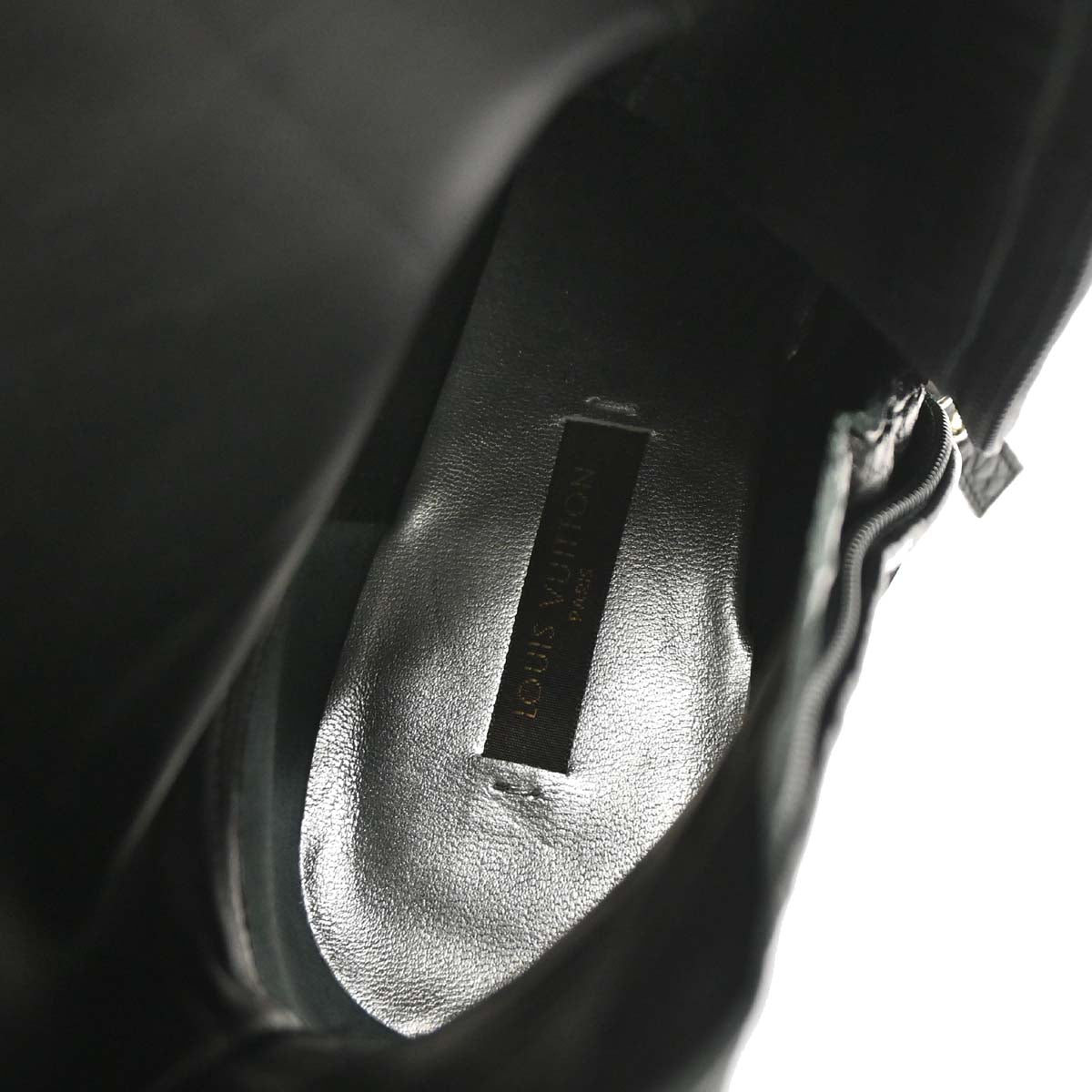 Louis Vuitton * Black Leather Boots Shoes #35 1/2