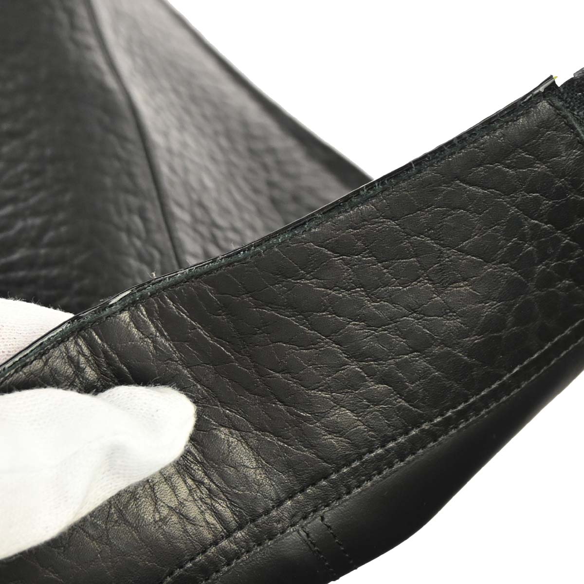 Louis Vuitton * Black Leather Boots Shoes #35 1/2