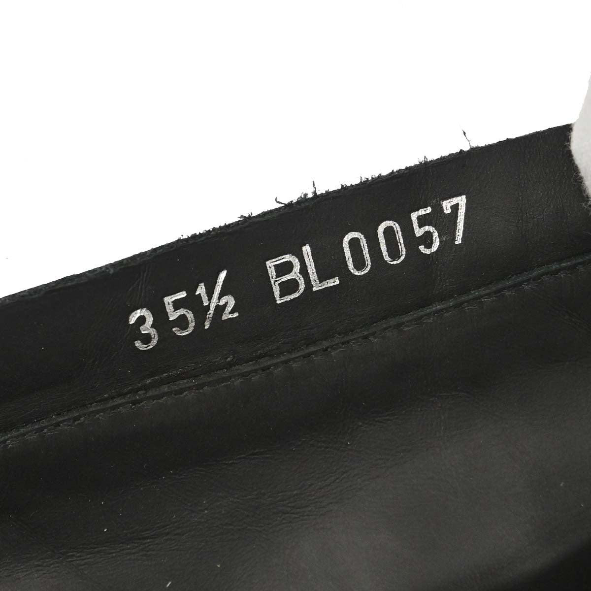 Louis Vuitton * Black Leather Boots Shoes #35 1/2