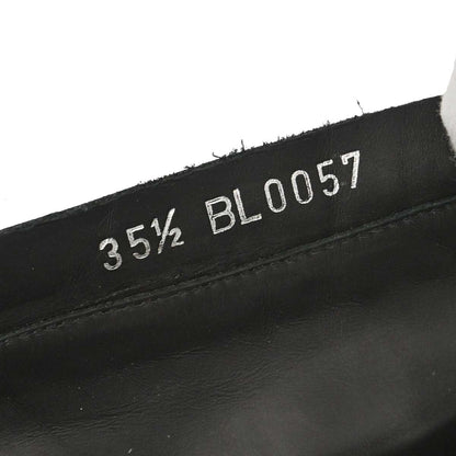 Louis Vuitton * Black Leather Boots Shoes #35 1/2