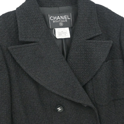 Chanel 1995 Setup Suit Jacket Skirt Black #38