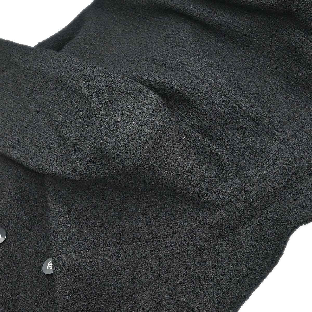 Chanel 1995 Setup Suit Jacket Skirt Black #38