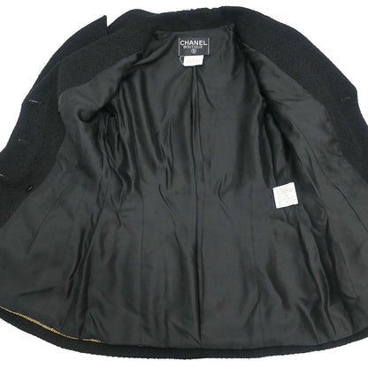 Chanel 1995 Setup Suit Jacket Skirt Black #38