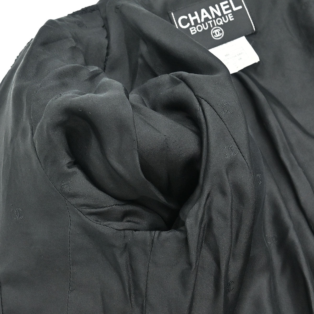 Chanel 1995 Setup Suit Jacket Skirt Black #38