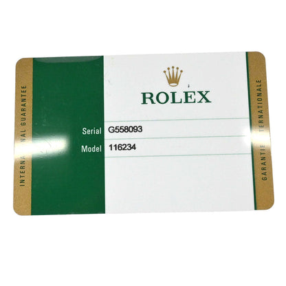 Rolex Oyster Perpetual Datejust 36mm Ref.116234 Self-winding Watch SS 18K
