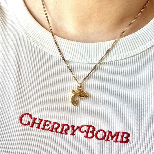 Christian Dior Dolphin Pendant Necklace