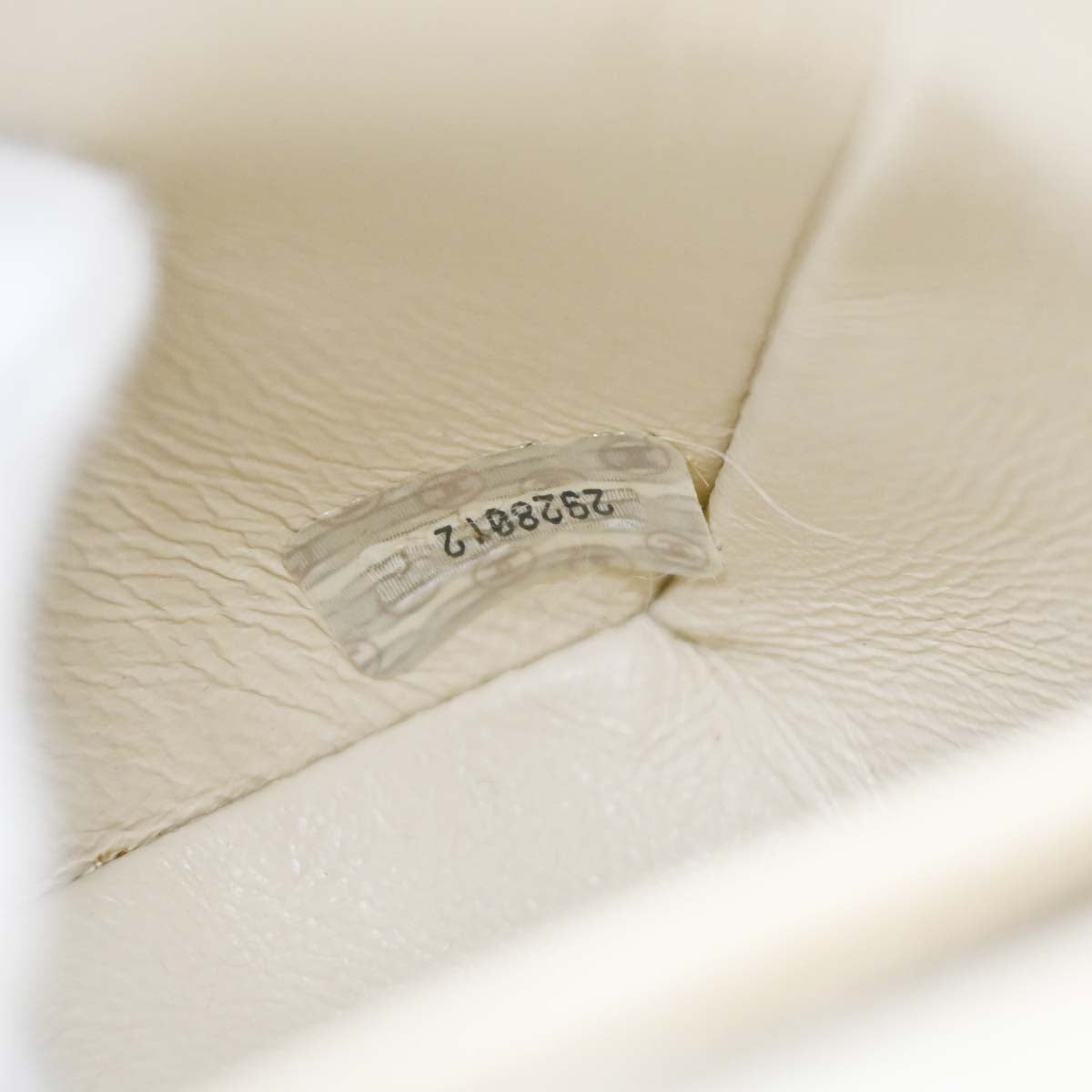 Chanel White Rabbit Fur Classic Flap Micro Handbag