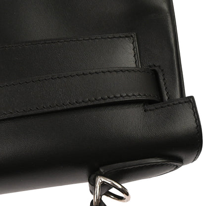 Hermes Black Box Calf Kelly 28 Retourne 2way Shoulder Handbag