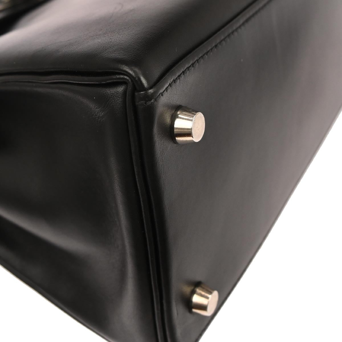 Hermes Black Box Calf Kelly 28 Retourne 2way Shoulder Handbag