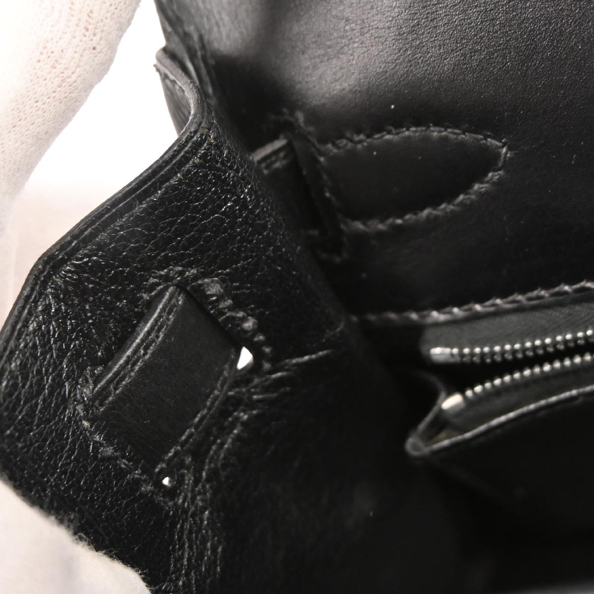 Hermes Black Box Calf Kelly 28 Retourne 2way Shoulder Handbag