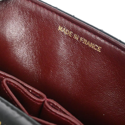 Chanel 1989-1991 Black Lambskin Turnlock Mini Full Flap Shoulder Bag