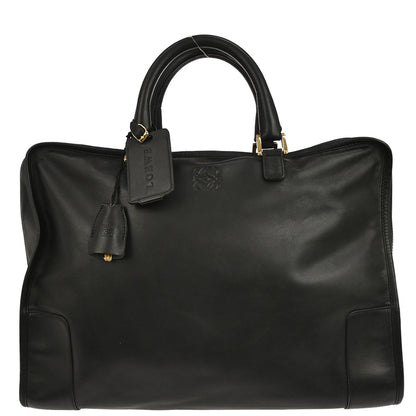 Loewe Black Leather Amazona 40 Handbag
