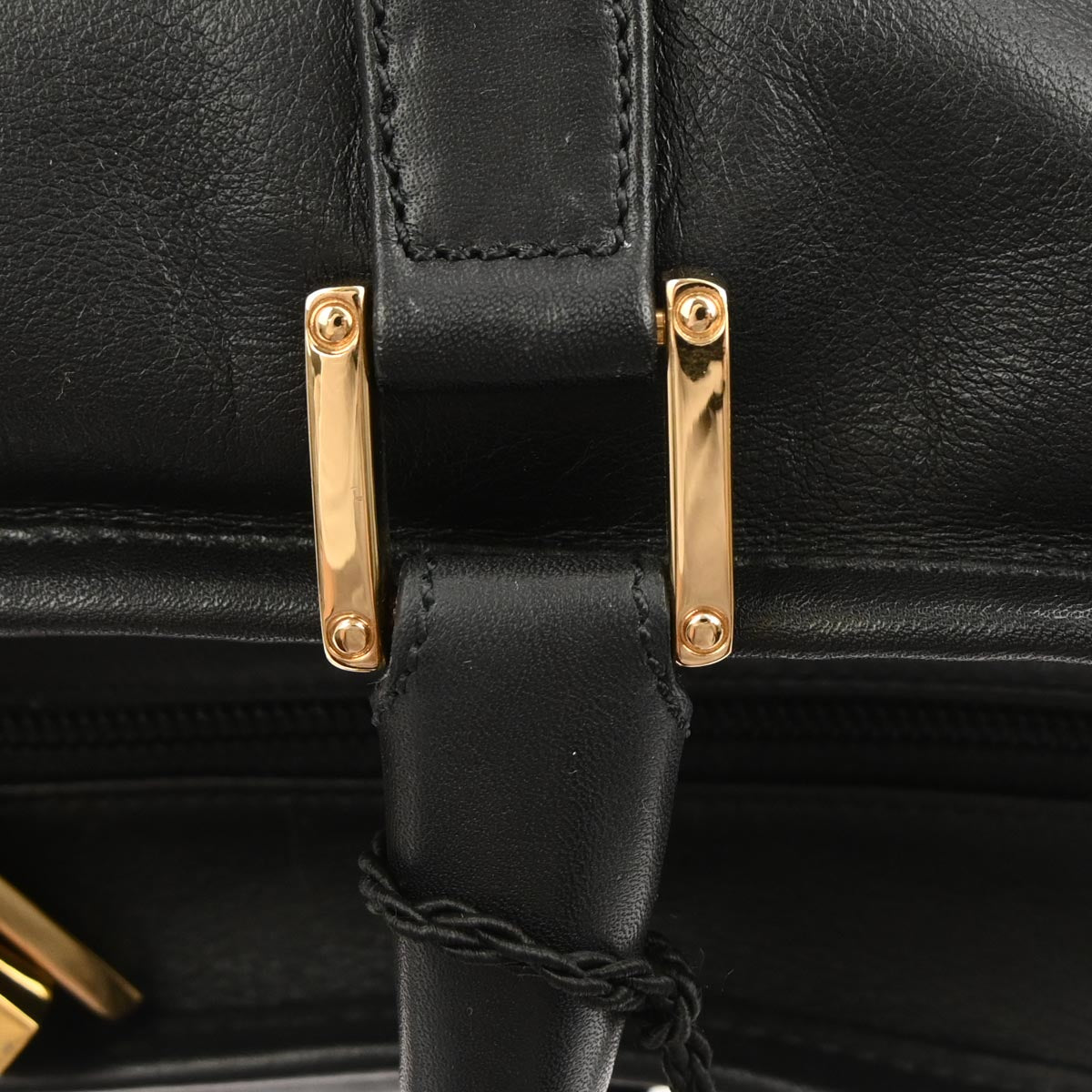 Loewe Black Leather Amazona 40 Handbag