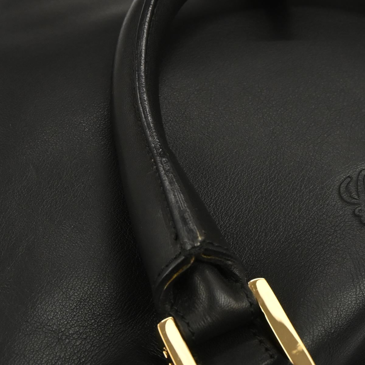 Loewe Black Leather Amazona 40 Handbag