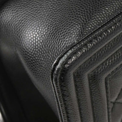Boy Chanel Black Caviar Skin Small Chain Shoulder Bag