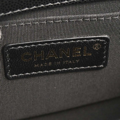 Boy Chanel Black Caviar Skin Small Chain Shoulder Bag