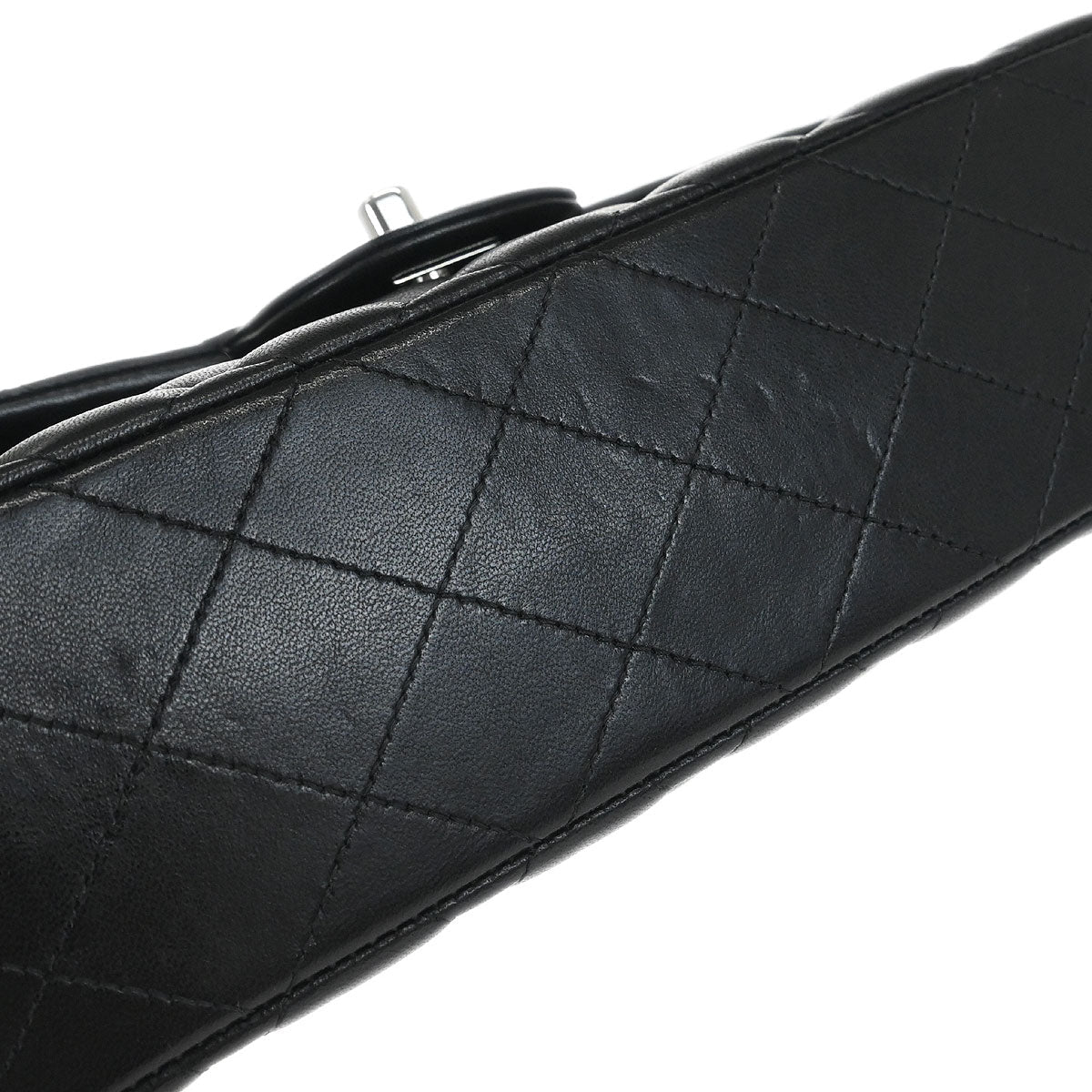 Chanel Black Lambskin Small Classic Double Flap Shoulder Bag