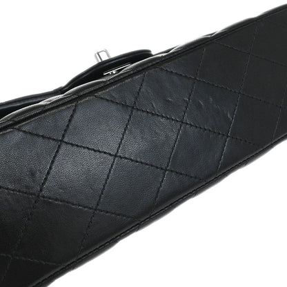 Chanel Black Lambskin Small Classic Double Flap Shoulder Bag