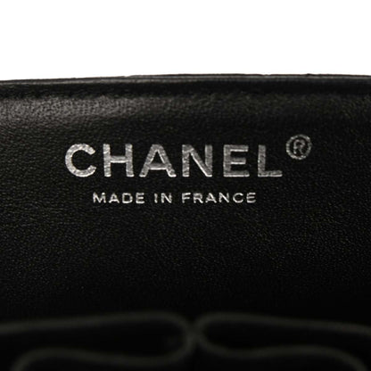 Chanel Black Lambskin East West Shoulder Bag