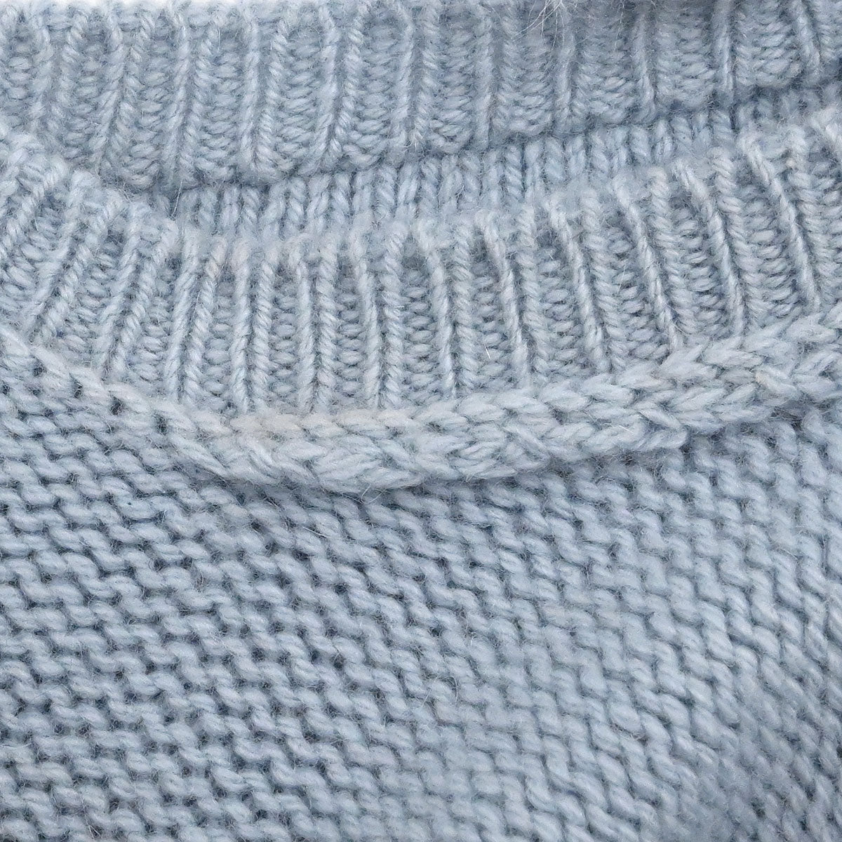 Chanel 1995 Sweater Knit Top Blue #40