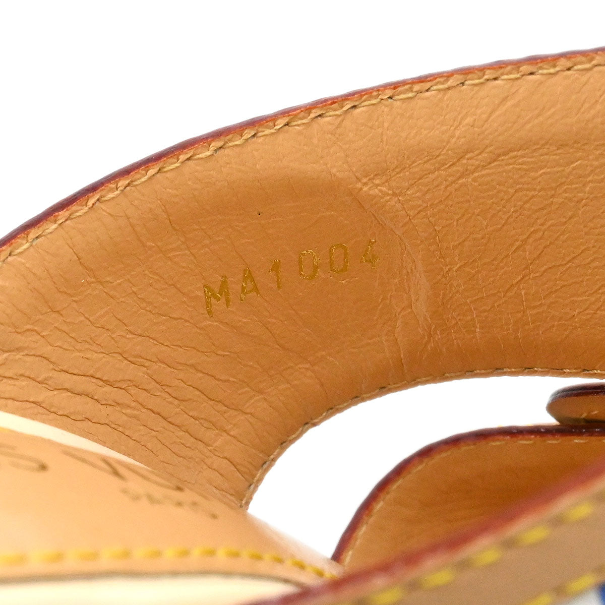 Louis Vuitton * Monogram Multicolor White Sandals Shoes #35