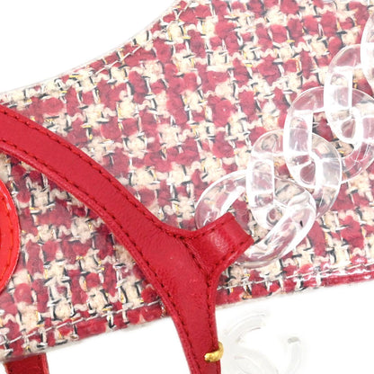 Chanel * Red Sandals Shoes #37