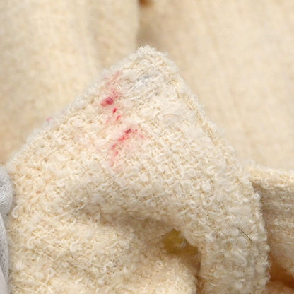 Chanel 1998 Setup Suit Jacket Skirt Tweed White #38