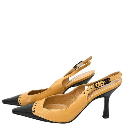 Chanel * Beige Pumps Shoes #37