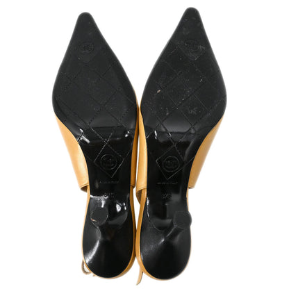 Chanel * Beige Pumps Shoes #37