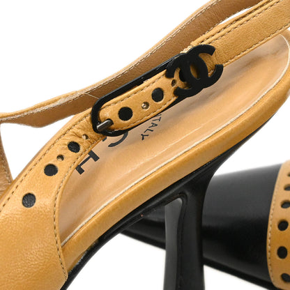 Chanel * Beige Pumps Shoes #37