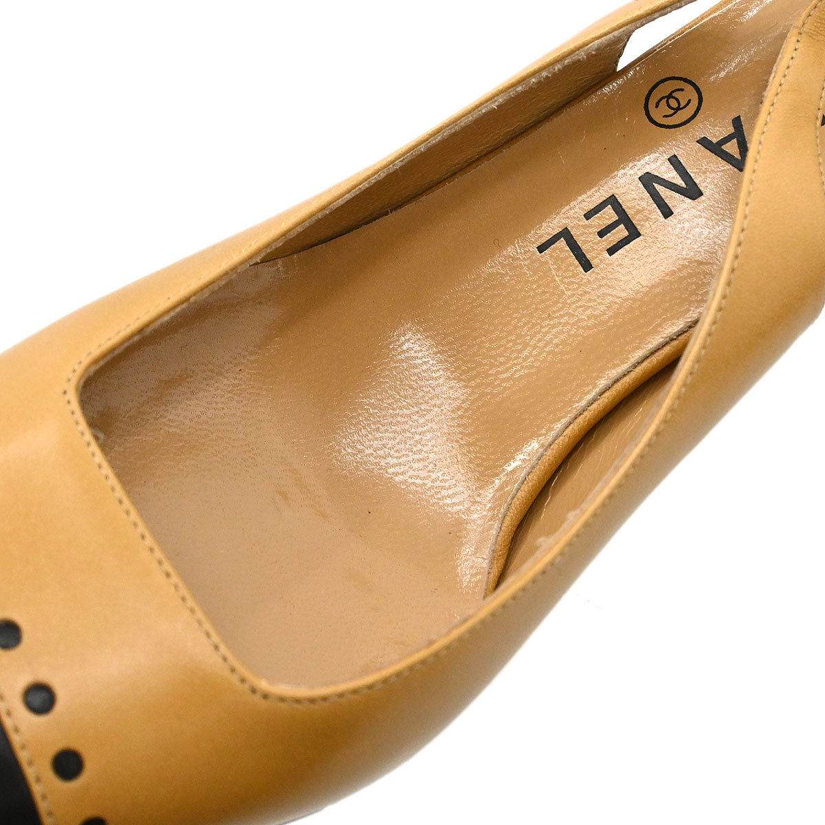 Chanel * Beige Pumps Shoes #37