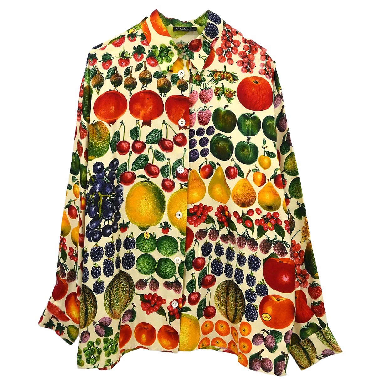 Gucci 1996 Blouse Top Shirt Ivory #44