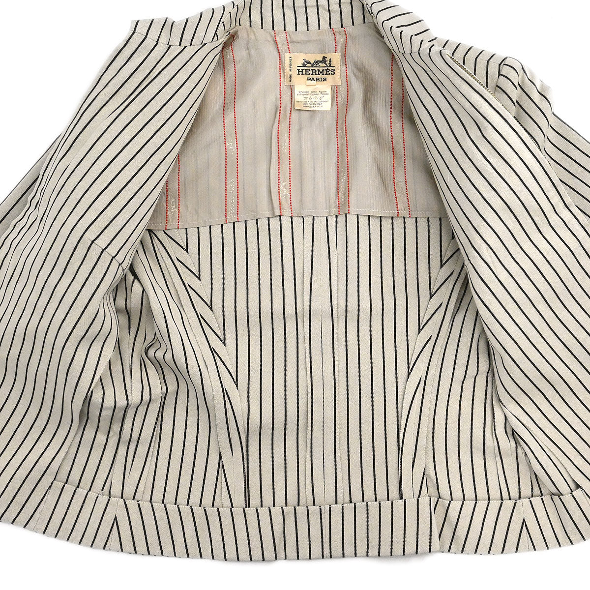 Hermes Zip Up Jacket Beige #36