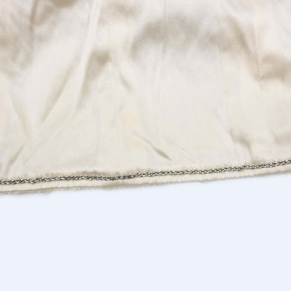 Chanel 2006 Single Breasted Tweed Jacket Ivory #42