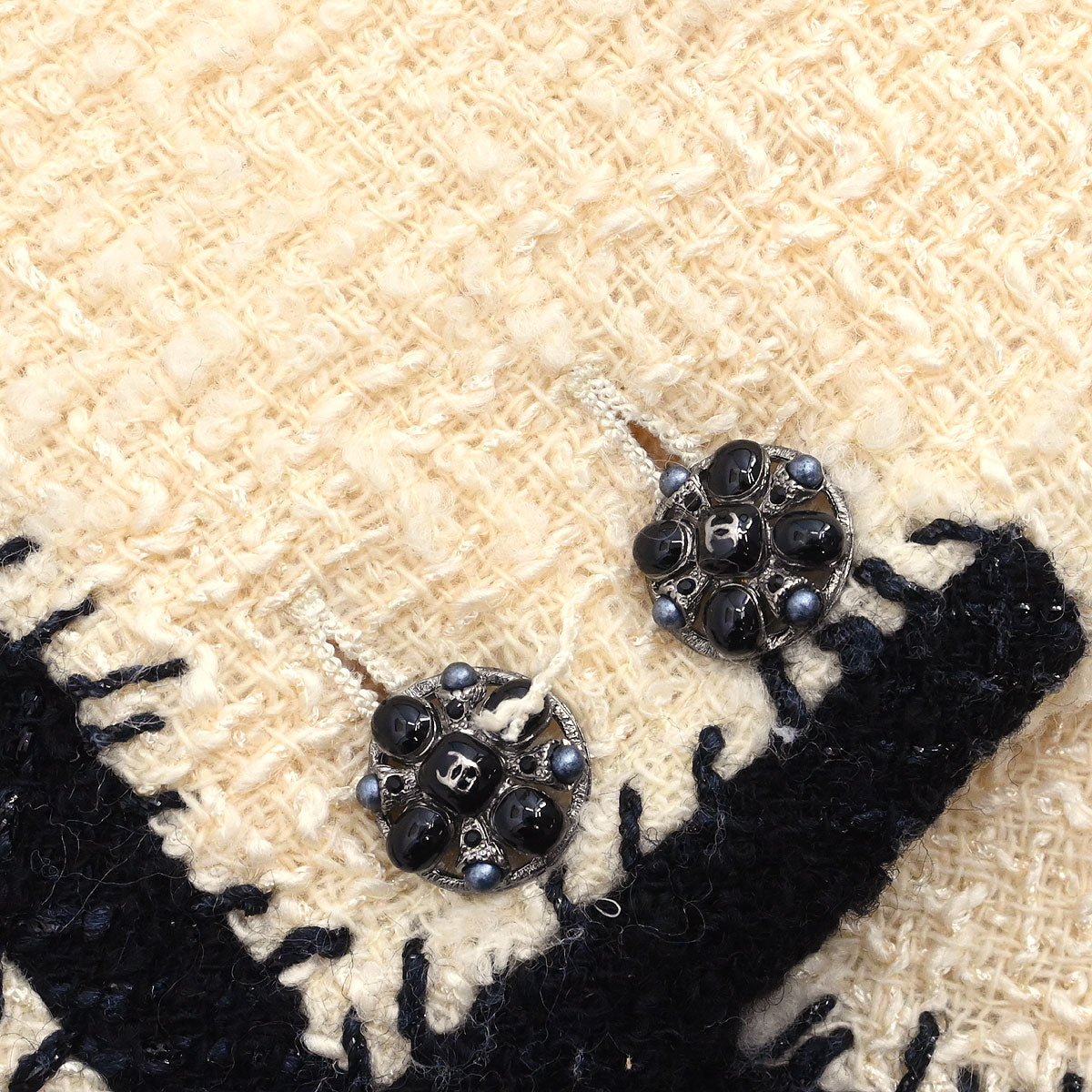 Chanel 2006 Setup Suit Jacket Skirt White #36