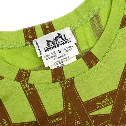 Hermes Short Sleeve T-shirt Top Green #S
