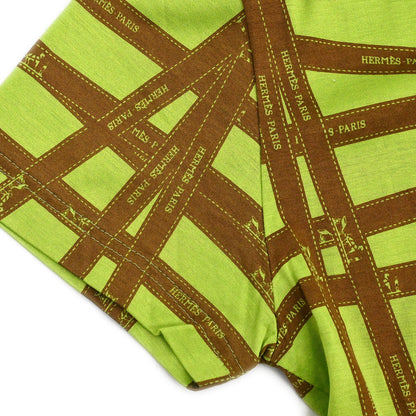 Hermes Short Sleeve T-shirt Top Green #S