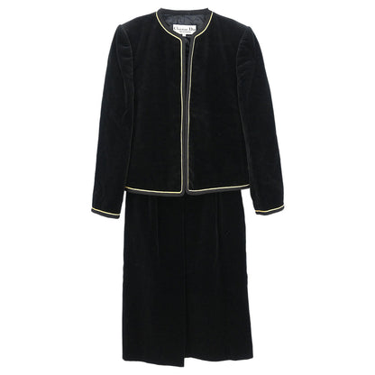 Christian Dior Setup Suit Jacket Skirt Black #S