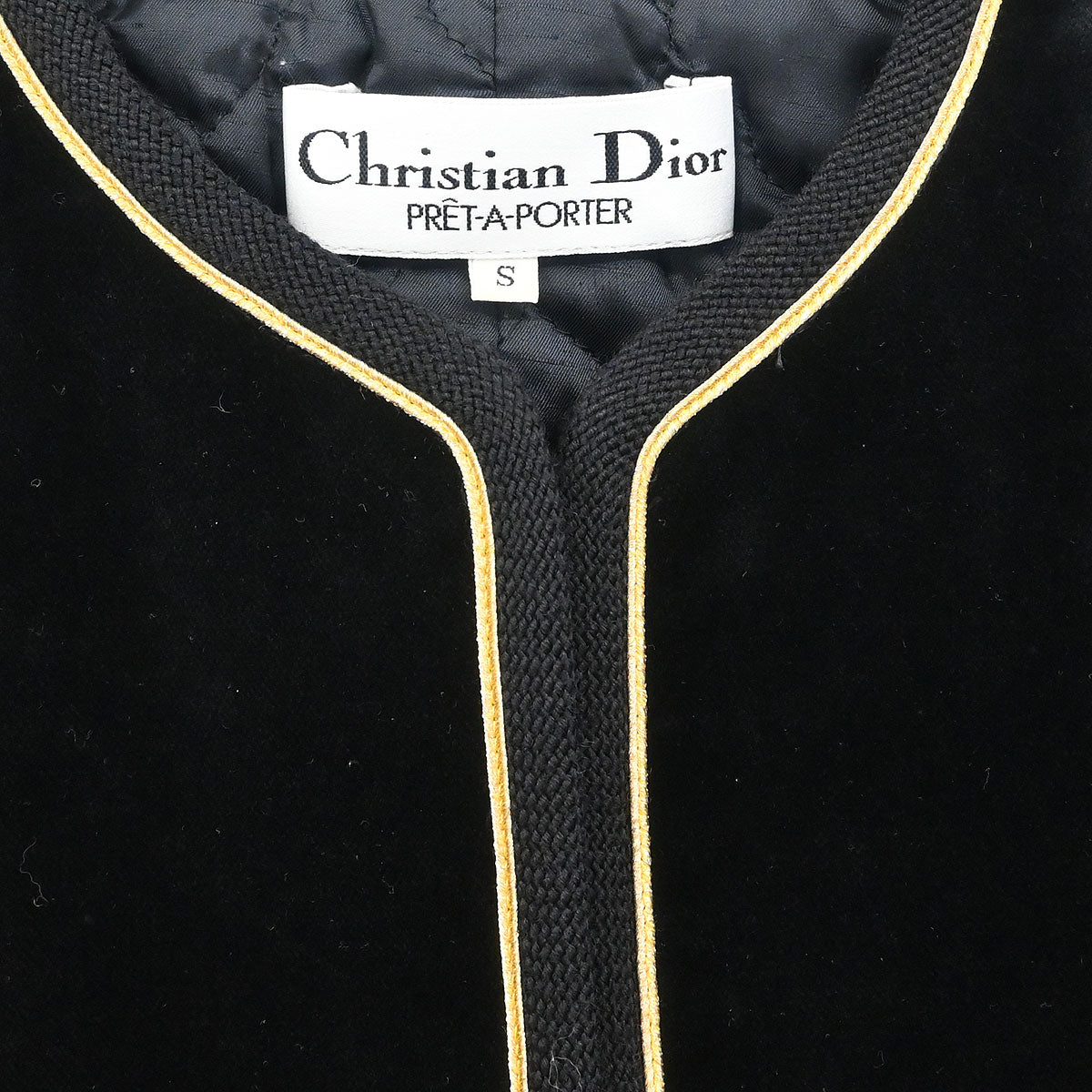 Christian Dior Setup Suit Jacket Skirt Black #S
