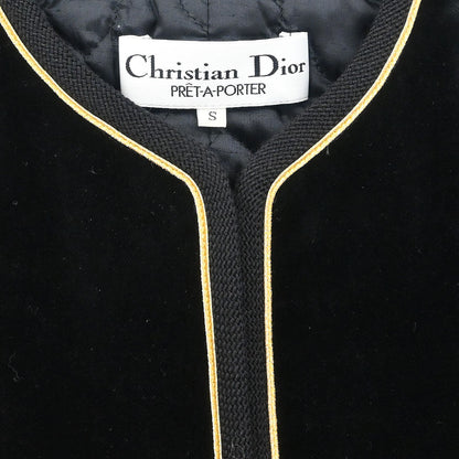 Christian Dior Setup Suit Jacket Skirt Black #S