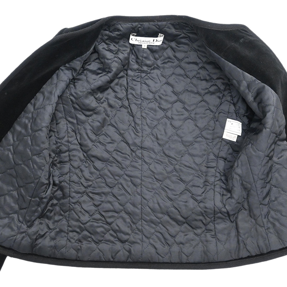 Christian Dior Setup Suit Jacket Skirt Black #S